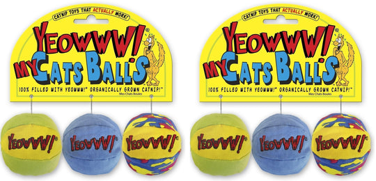 Yeowww! catnip balls shown together on the product header card.