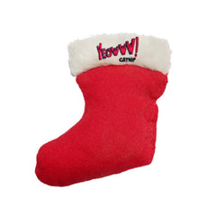 Yeowww! catnip stocking toy shown in a close-up detail view.