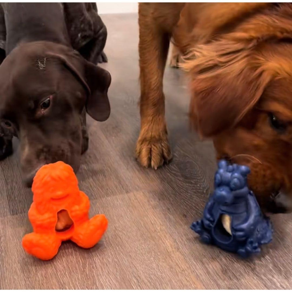 Yeti Dog Chew Puff & Play used by a dog during a chewing session.