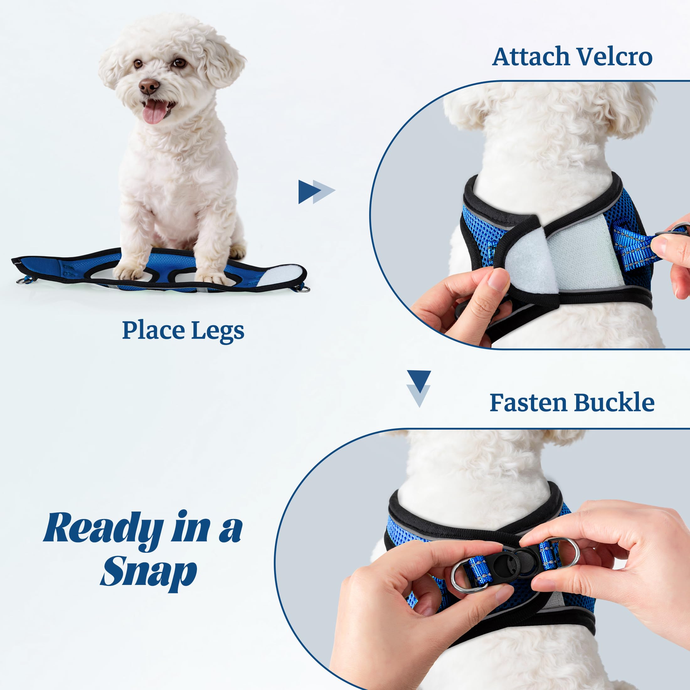 YIMEIS dog harness and reflective leash presented together as a set.