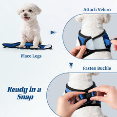 YIMEIS dog harness and reflective leash presented together as a set.