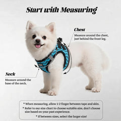YIMEIS dog harness and leash set with a close view of the breathable mesh.