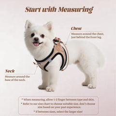 YIMEIS dog harness close-up showing its breathable mesh fabric.