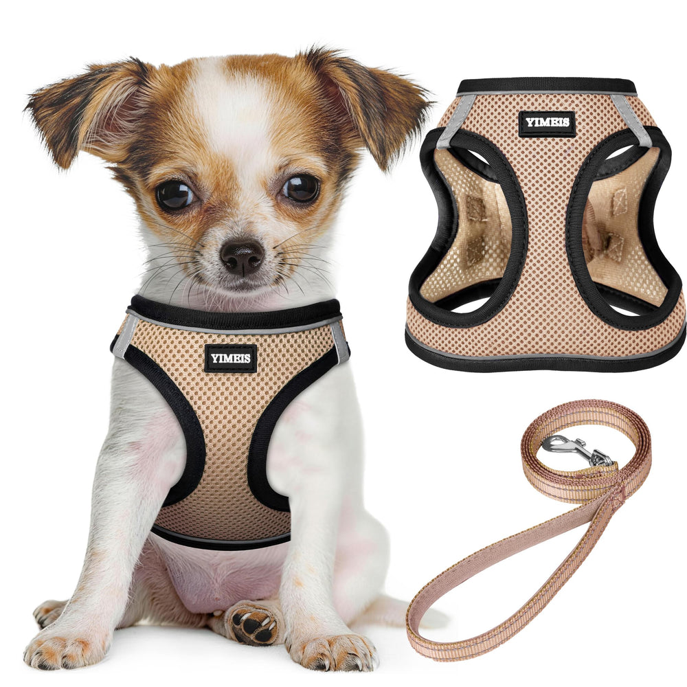 YIMEIS dog harness and leash set shown from the front.