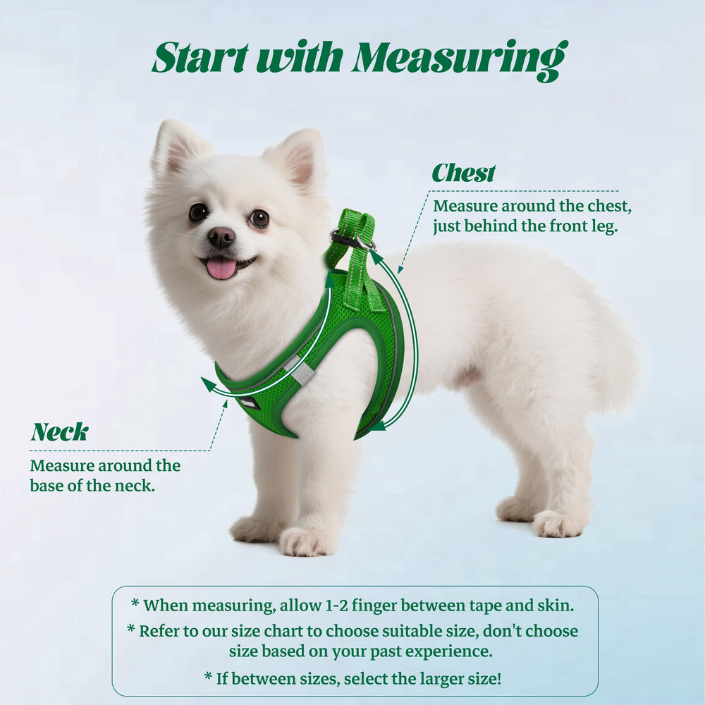 YIMEIS dog harness close-up showing its porous air mesh fabric.