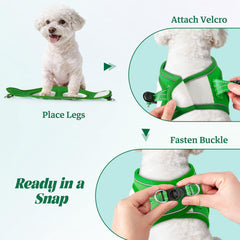 YIMEIS dog harness close-up showing its reflective strips.