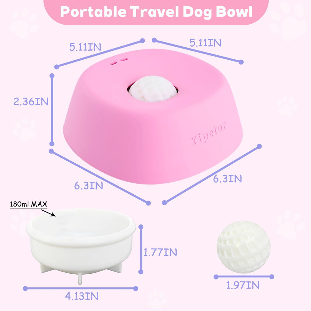 Yipetor Dog Lick Bowl close-up highlighting its food-grade rubber material.