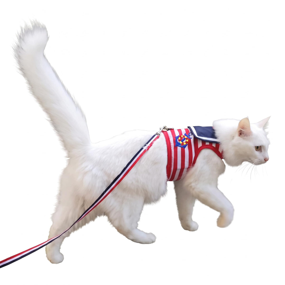 YIZHI MIAOW Cat Harness and Leash Set shown from the front.