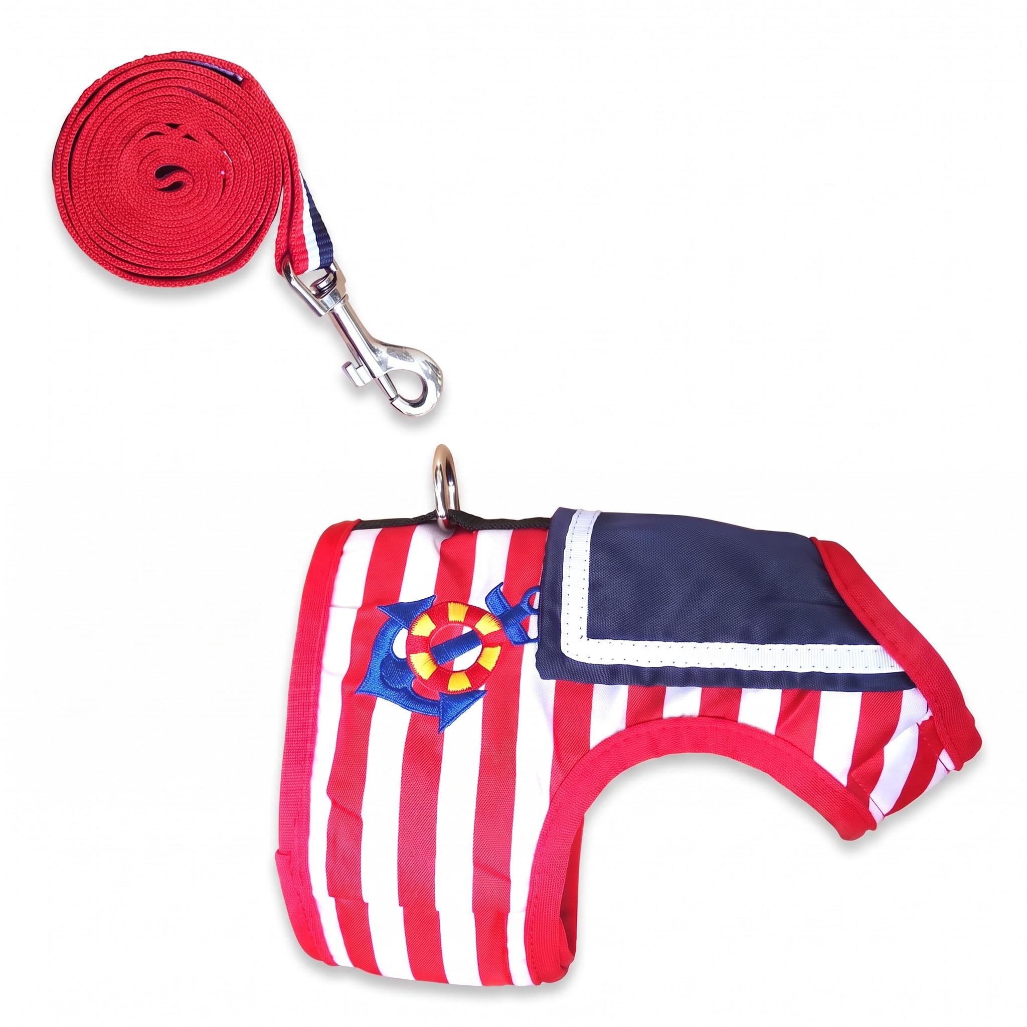 YIZHI MIAOW Cat Harness and Leash Set shown from the side.