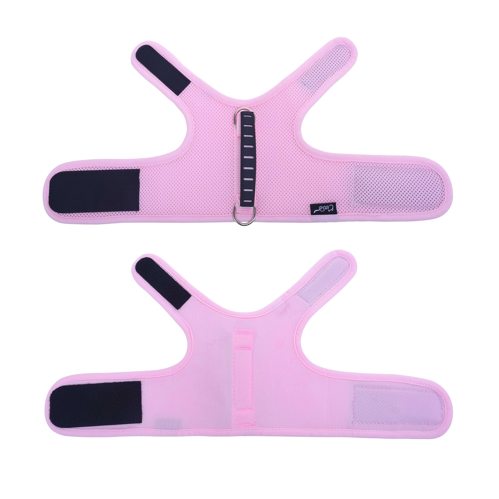 YIZHI MIAOW cat harness and leash set size guide for measuring chest and neck girth.
