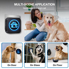 Yoiilifee wireless dog doorbell two-button setup.