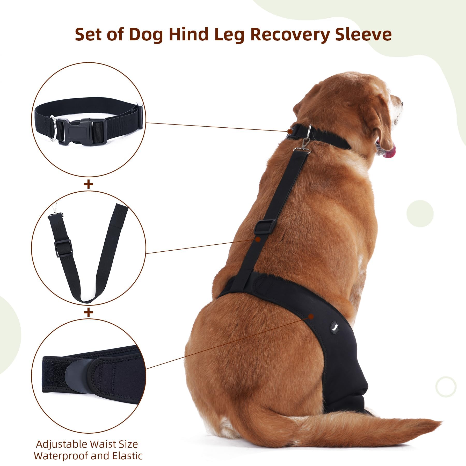 Yoneba dog recovery sleeve fabric close-up showing its soft, flexible material.