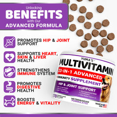 YUMA'S Dog Multivitamin Chew shown in close-up.
