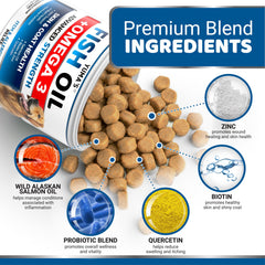 Salmon oil focus for YUMA'S Omega 3 Fish Oil for Dogs.