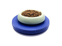 Yuwoda Ant Away Tray shown from the front as an indoor pet dish stand.