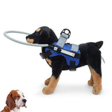 YUXun YX Blind Dog Ring shown from the front in blue.
