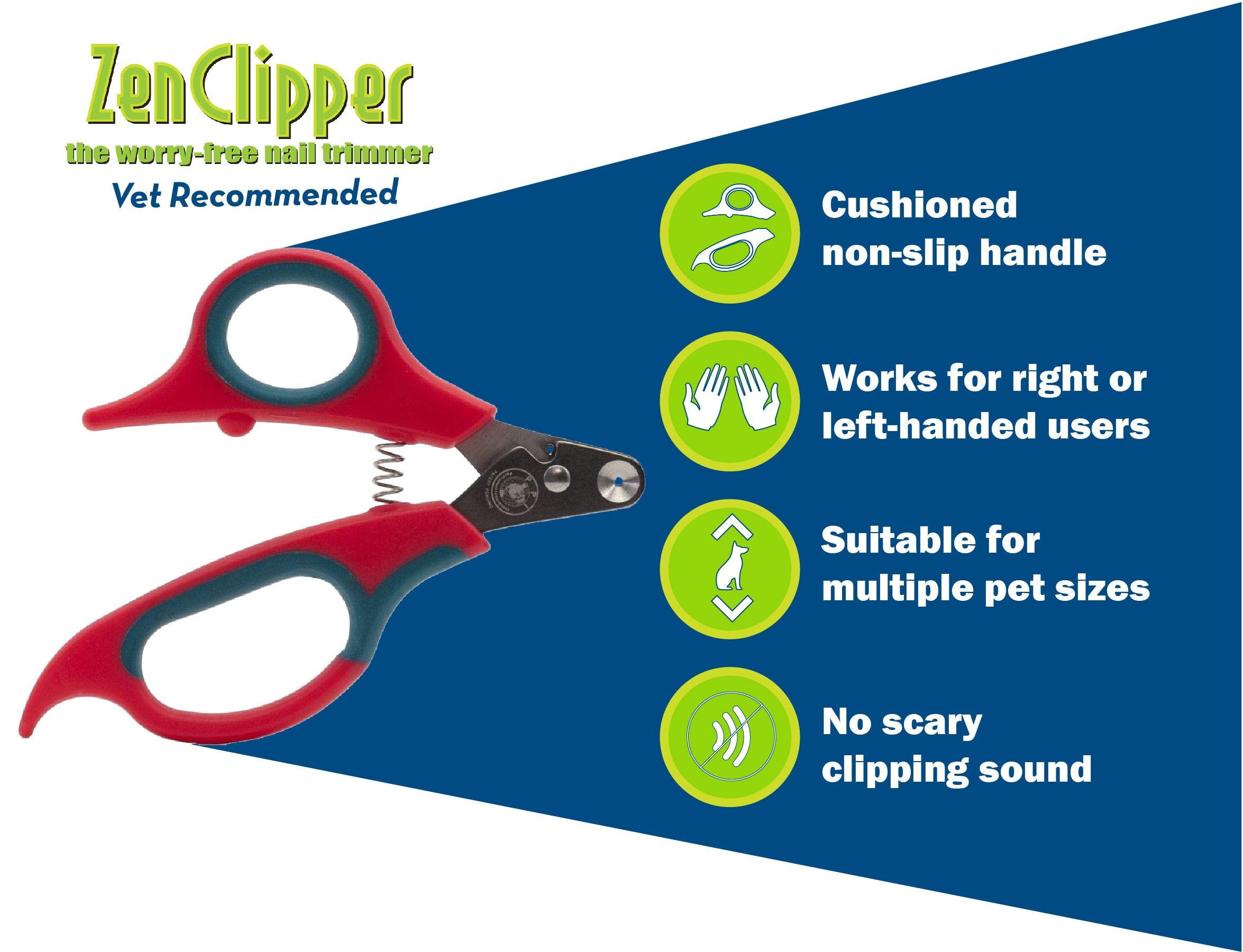 Zen Clipper Cat Nail Clippers being used for a cat nail trim.