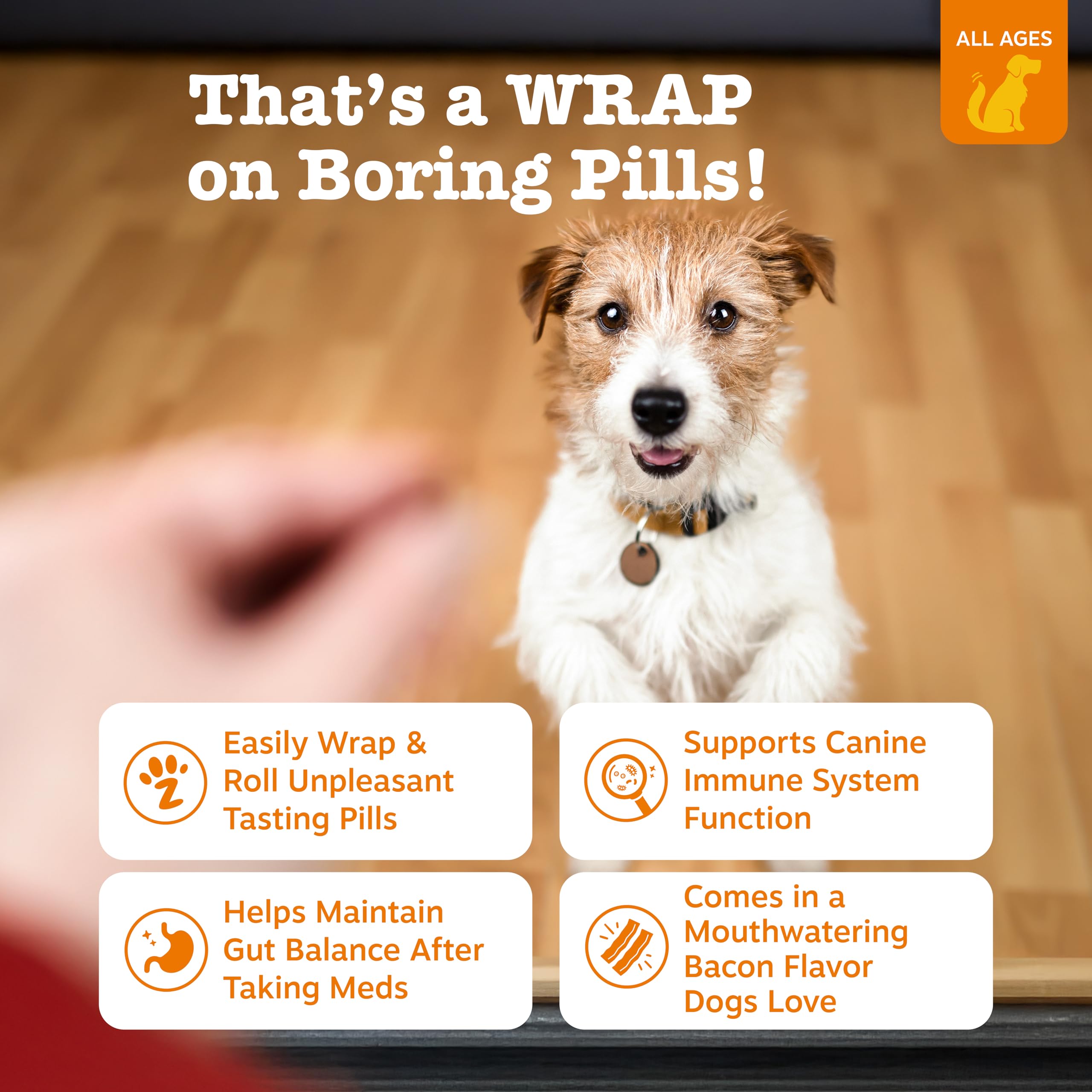 Zesty Paws Probiotic Pill Wrap paste shown in a close-up.