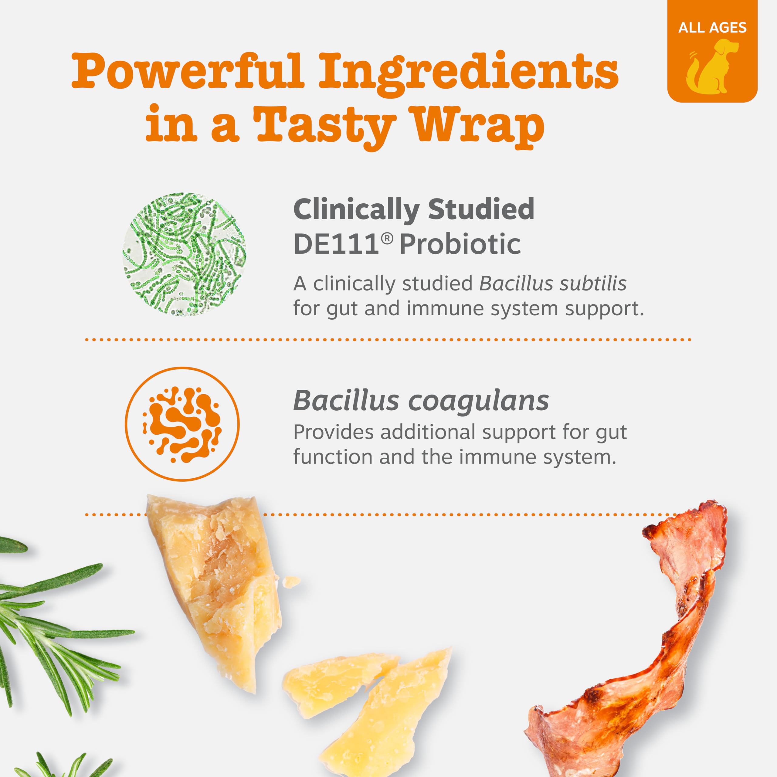 Zesty Paws Probiotic Pill Wrap being scooped for preparation.