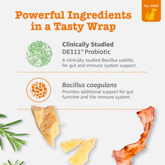 Zesty Paws Probiotic Pill Wrap being scooped for preparation.