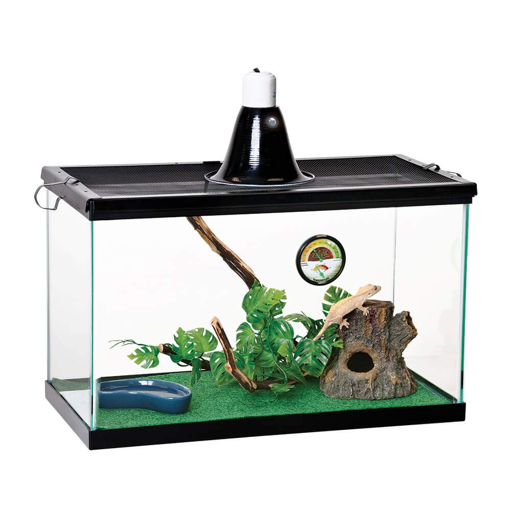 Zilla terrarium liner shown placed inside a terrarium.