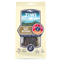 ZIWI Beef Weasand Dog Treats package shown from the front.