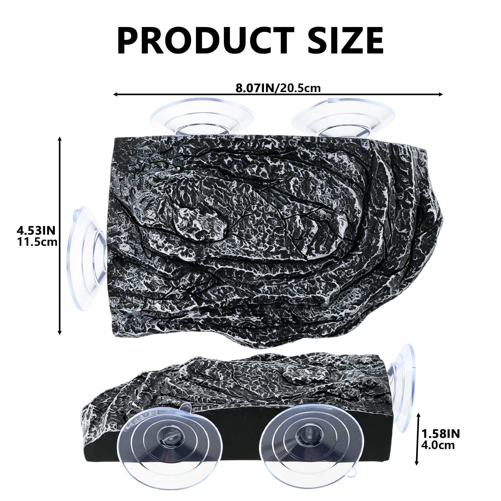 Zorivane turtle basking platform detail showing the suction cups used for attachment.
