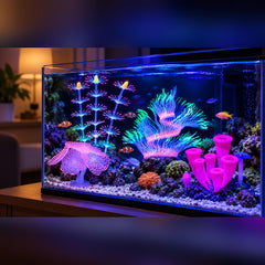ZtohPyo aquarium decoration feather coral ornament shown on its own.